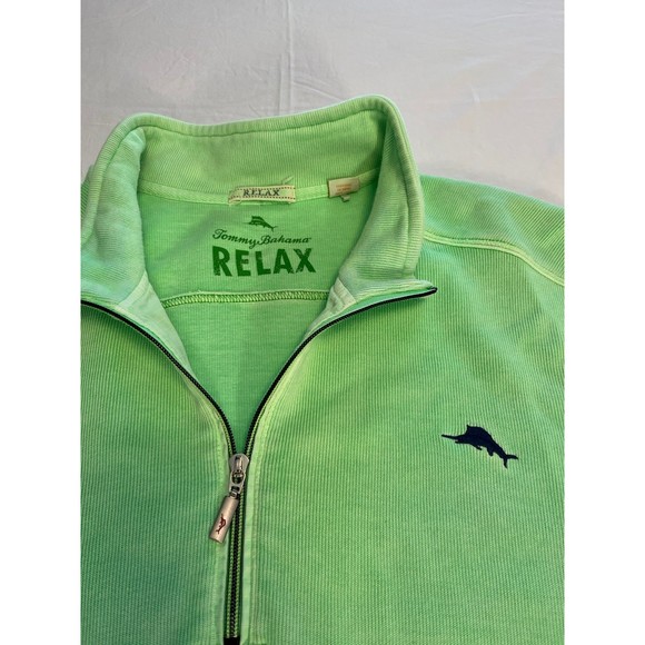 Men's 2XL Tommy Bahama Green Sweater - Picture 3 of 6